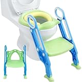 Töpfchen-Trainingssitz,Toiletten-Trainingssitz - Toiletten-Trainingssitz für Kinder,Kindertoiletten-Töpfchen-Trainingssitz mit Tritthockerleiter, Trainingstoilette für Kinder mit rutschfester Leiter