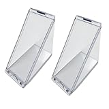 Dreieckige Sandwichbox, Keil-Sandwichbehälter, dreieckige Lunchbox, 2 transparente Behälter, dreieckige Sandwiches, wiederverwendbare Box, Sportliebhaber, tragbare Lunchbox für Outdoor-Aktivitäten für