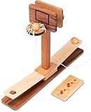 LOGOPLAY Basketball für 2 Spieler- Geschicklichkeitsspiel aus Holz - Montessori
