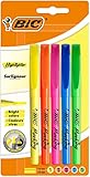BiC 893133 Textmarker, hell, 5 Stück