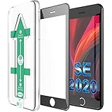 XeloTech 3D Schutzglas für iPhone SE 3/2 (2022, 2020) & iPhone 8/7 - Echtes 3D Glas schützt das komplette Display - Full Cover (Black)