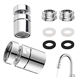 Wasserhahn Luftsprudler Set - 360° Drehbar, M24 und 22 innengewinde Adapter - Perfekter Wasserhahn Aufsatz für Küche und Bad - Wassersparender Strahlregler für Wasserhahn