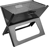 Tragbarer faltbarer Holzkohlegrill für Outdoor-Gas-Camping – einfach zu tragen und leicht, faltbar, kompaktes Design zum Grillen unterwegs