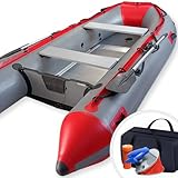 Schlauchboot 3,30m für 5+1 Personen, 330x155cm, max566kg, Alupaddel, Aluboden, Fußluftpumpe, Zubehör,PVC,Farbwahl - Motorboot,Ruderboot,Paddelboot,Angelboot,Gummiboot,Freizeitboot 5 Erwachsene + Kind