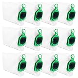 Fervalyna 12 Stück Staubsaugerbeutel Kompatibel mit Vorwerk Kobold VB100 FP100, Staubsauger Beutel, Beutel Filtertüten, Ersatz Staubbeutel Zubehör für Vorwerk Kobold Akku-Staubsauger