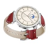 Uhrenarmband aus Leder und Nylon, gewebtes Band, elegantes Leder-Nylon-Mischgewebe, elegantes Uhrenzubehör für Uhren