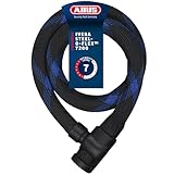 ABUS Panzerkabelschloss Ivera Steel-O-Flex 7200 + RBU-Halter - Kabelschloss aus Stahlkabel mit Panzer aus Stahlhülsen - ABUS-Sicherheitslevel 7 - 110 cm