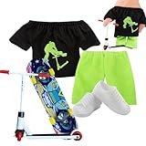 lyanny Finger-Skateboards für Kinder, Professionelles Fingerbrett-Set Kreative Fingerspitzenbewegung, Interessantes Fingerspielzeug für Kinder, Mini-Fingerspielzeug
