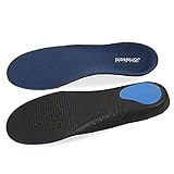 Orthesen-Einlegesohle Plattfüße Plantarfasziitis Supination Ballen Überpronation Hoher Bogen Gefallener Bogen Stoßdämpfung Bogenunterstützungseinsätze 1 Paar L 45-47