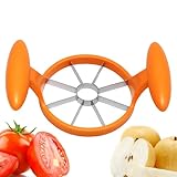 Celuicion Fruit Wedger Obsthubschrauber - Leichter Ananas-Slicer aus Edelstahl, manueller Birnenteiler, abnehmbarer Küchenhelikopter mit rutschfestem Griff für Gemüse