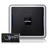 Alpine PXE-0850X 8-Kanal-Auto-Audio-Verstärker mit kabellosem Bluetooth Digital-Signalprozessor/DSP, 31-Band-EQ, parametrischer oder grafischer Ausgang EQ, App-Ready, Fernbedienung im Lieferumfang