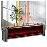 WXJHNYBS Mini Heizung, Geräuscharm Elektrokamin 3D-Flammeneffekt Automatische Abschaltung Bei Überhitzung Elektrokamin Haushaltsgebrauch
