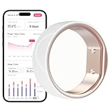 Femometer Smart Ring für Fruchtbarkeits- und Eisprungverfolgung, tragbarer Temperatur-Überwachungssensor mit App Auto-Sync, Perioden- und Schlafanalyse