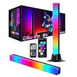 LED Lightbar, RGB IC Lampe 32 CM, Gaming Beleuchtung, Gaming Setup Deko, Musik Sync und Timing Funktion, APP und Fernbedienung, Ambient Lampe für Schreibtisch, TV, Monitor, Zimmer, Urlaub
