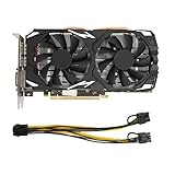 Tbest Radeon Rx 580, Grafikkarte,Radeon Rx Grafikkart Rx 580 Grafikkarte 8 Gb Gddr5 256 Bit Unterstützung 8 K 16 Pci 3.0 2 Lüfter Gaming-Grafikkarte