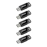 PNY 5er-Pack 64GB Attaché X USB 3.2 Gen 1 Flash Drive, Erweiterte Leistung bis zu 130MB/s Lesen, Datenspeicherung & -übertragung, Zuverlässiger tragbarer, Langlebig, Typ-A, Computer, Laptops, Desktops