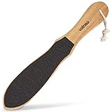 VALNEO Hornhautentferner Fußfeile aus Holz - Hornhaut Entfernen am Fuß - Hornhauthobel für Fußpflege - Hornhautfeile Hornhautraspel Fuß - Hornhaut Entferner für Fusspflege