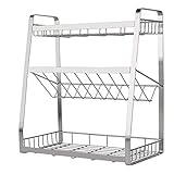 Kliplinc Dreischichtiges KüChen Regal Aus Rostfreiem Stahl, GewüRz Regal, KüChen MöBel, ZubehöR, GewüRz Regal