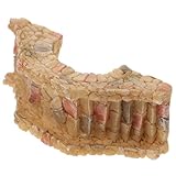 iplusmile Miniatur Harzbrücke für Garten Künstliche Kleine Brückendekoration aus Langlebigem Harz Realistische Miniatur Gartenbrücke für Miniaturprojekte und Außendeko