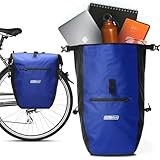 2Radwerk Fahrradtasche für Gepäckträger, 25,4 l, 100 Prozent Wasserdicht, mit Tragegriff und Schultergurt, fahrradtasche gepäckträger, gepäckträgertasche, Fahrrad Taschen hinten, 56,5 x 30 x 15 cm