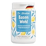 NATURAVELLA BasenWohl - Hochdosiertes Basenpulver 200 g | Für eine gesunde Säure-Basen-Balance | Magnesium, Kalium, Kalzium, Zink & Pflanzenextrakte | Vegan & laborgeprüft | echte Zitrone