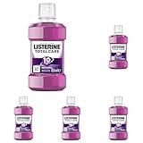 LISTERINE Total Care Mundspülung für unterwegs, vollständiger Schutz mit reinem Minzgeschmack, angereichert mit Fluorid für starke Zähne und gesundes Zahnfleisch in nur zwei Wochen, 80 ml