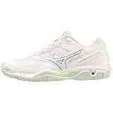 Mizuno Damen Wave Phantom 3 Indoor, Whte Gridge Patinagreen, 37 EU
