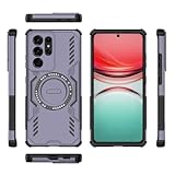 XNCVBD Telefonmode Compatible with Samsung Galaxy S21 Ultra 5G Full Body Rugged Shockproof Hard Thin Solid Support Wireless Charging Case(Purple)