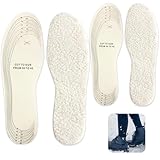 2 Paar Einlegesohlen Wolle Passend Zugeschnitten Größen, Lammfell Einlegesohlen, Warme Lammfellsohle, Schuheinlagen Warm, Thermo Einlagen Für Damen Herren, Weich Wärmesohlen Schuheinlagen