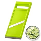 Gurkenhobel,Edelstahl Gurkenreibe,Mit Ergonomischem Griff GemüSehobel,KüChe Gurkenhobel DüNne Scheiben,HandgeräT Hobel GemüSe,Geeignet FüR Karotten Und Gurken,Schnelles Schneiden Von GemüSe Und Obst