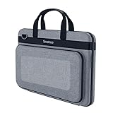 Smatree Laptop Hartschalen Tasche Kompatibel mit 14,2 Zoll MacBook Pro 2023/2021/13,6 Zoll MacBook Air Tragetasche, Grau