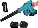 AntDau71® - Tragbarer Laubbläser mit doppeltem Akku 36 V, Beutel und Ladegerät