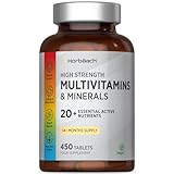 Multivitamin Tabletten und Mineralien für Männer und Frauen | 450 Stück | Veganes Nahrungsergänzungsmittel | von Horbaach