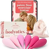 Bodyotics Beckenbodentrainer für Frauen - Komplettes Kegel-Trainings-Set - 6-teiliges Set für Einsteigerinnen