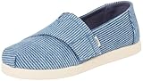 TOMS Jungen Alpargata Classic Espadrille zum Reinschlüpfen, Dark Sky Subtle Stripes