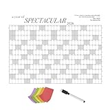 2026 Wall Calendar, 48.03x29.92 Inch Large Yearly Planner, Dry Erase Schedule Poster for Classroom, Office, Home, Study, Workshop, Studio, Freelancers