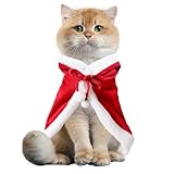 Weihnachten Kapuzen Welpe Katze Kleidung,Haustier Kostümumhang,Haustier Kleidung Lustige Anime Cosplay Kleidung,Weihnachten Niedlich Hundebekleidung Super Weich Kostüm,Geschenk für Haustier