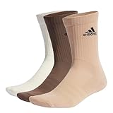 adidas, Set Di 3 Paia Di Calze Alte, Socken, Wunder Weiß/Magische Beige/Erdschicht, M, Unisex-Adult