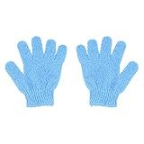 Peelinghandschuh,2 Stück Duschschwamm für Peeling & Body Scrub, Peeling-Waschhandschuhe,Badehandschuhe für Dusche, natürlicher Luffa-Waschlappen Luffa Schwamm,Massagehandschuh (1 Paar)