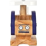 small foot Hubschrauber aus Holz, mit beweglichen Rotorblätter, Spielfahrzeug für Kinder, ab 18 Monaten, 12287