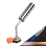 LERANXIN Gaskartuschen Unkrautbrenner, Winddichtes Abflammgerät aus Edelstahl, Gasbrenner für Gasflasche, für Unkrautjäten und Grillanzünder