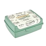 keeeper Handliche Box für Essen, 1 l, Brotdose / Lunchbox, 17 x 13 x 7 cm, Design Sandwich, Carla Midi, Grün (Nordic Green)