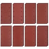 prota Schleifblatt Set 93 x 185 mm, 48 Stück Schleifblätter Schleifpapier Schwingschleifer Schleifpapier 60 80 120 180 320 600 800 1000, 8 Löcher Schwingschleifer Sandpapier für Holz Metal Farbe