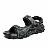 RATEJNDGT Sommer Hausschuhe Männer Mit Soft-Soled Slip-on Beach Sandalen Von Männern-schwarz-40