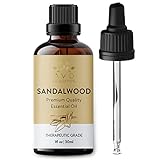 AVD ORGANICS Ätherisches Sandelholzöl 30 ml | 100% rein & natürlich | Sandelholzöl therapeutische Qualität für Haut, Diffusor, Aromatherapie & Klarheit | 1 fl. oz.