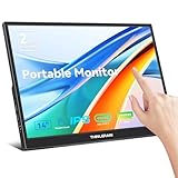 Thinlerain 14 Zoll Portable Touchscreen Monitor USB C 1920 x 1080p IPS Bildschirm Tragbarer Monitor HDMI Erweiterter Monitor für PC Windows 7 8 10 Computer