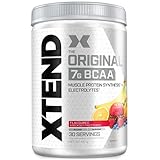XTEND Original - BCAA-Pulver - Fruchtpunsch | Ergänzungsmittel mit verzweigtkettigen Aminosäuren | 7 g BCAA + Elektrolyte für Regeneration & Hydration | 30 Portionen