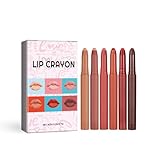 6 Farben Matter Flüssiger Lippenstift, Wasserfest Lipgloss, Hohe Pigment Lip Gloss, Lippenöl Lipgloss, Langlebiges Lip Glaze Set, Für Ein Hochglänzendes Finish, Nährendes, Repariert Lippenfältchen