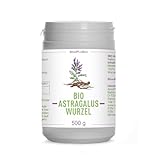 Bio Astragalus-Wurzel-Pulver (Astragalus membranaceus) | 100% naturrein ohne Zusätze | höchste Qualität | VEGAN | Meshfaktor 80 | Tragant | 500 g