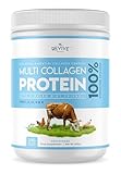 Multikollagen-Proteinpulver 400g – Typen I, II, III, V & X – Hydrolysiertes Weiderind, Wildfangfisch, Freilandhuhn & Eierschalenkollagen – von Revive Naturals